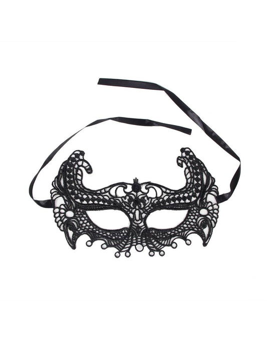 2Pcs Enchanting Black Lace Bat Eye Mask